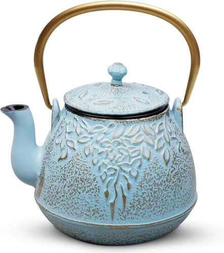 Vista 13 de Toptier Mini Tetera Pequeña, Tetera de Hierro Fundido Súper Pequeña para Estufa, Hervidor de Té Japonés del Tamaño de la Palma de la Mano Seguro