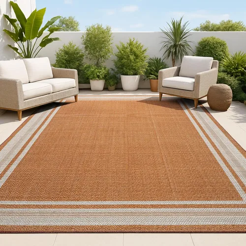 Vista 10 de JONATHAN Y Alfombra de pasillo para interiores y exteriores, 2 x 8 pies, color aguamarina/beige, moderno para patio trasero, patio, porche, fácil