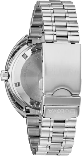 Vista 3 de Bulova Oceanographer - Diario automático de acero inoxidable para hombre tono plateado modelo 96B320
