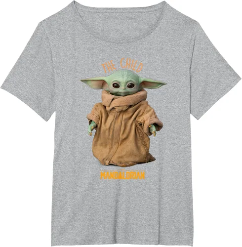 Vista 47 de Star Wars The Mandalorian Grogu The Child Photo Pose - Camiseta linda Negro