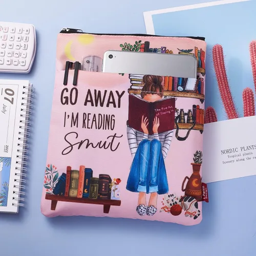 Vista 3 de Funda de libro para los amantes de los libros, protector de libros, fundas de libro para libros de tapa blanda, tela lavable, fundas de libro
