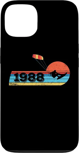 Vista 7 de Kitesurfer Kitesurfing Birthday Vintage 1988 Born Kitesurf Case for iPhone 16