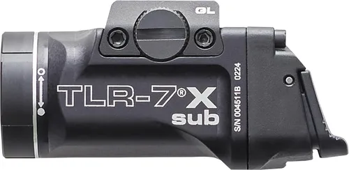 Vista 4 de Streamlight 69400 TLR-7 X sub 500-lúmenes Luz táctica para armas diseñada exclusivamente y únicamente para pistolas subcompactas con riel Glock 43X