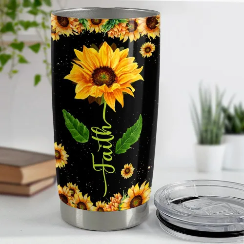 Vista 4 de SANDJEST Vaso inspirador de 20 onzas, regalo cristiano, regalos inspiradores para mujeres, vasos con aislamiento de acero inoxidable motivacional