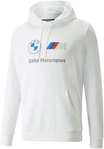 Vista 3 de Sudadera con capucha Puma blanca BMW MMS ESS TR para hombre