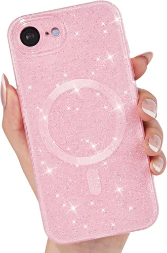 Vista 68 de LoeoeL Funda para iPhone 12 con Purpurina Compatible con Magsafe, Femenina Linda Brillante Magnética Mag Safe Bonita Funda para Teléfono