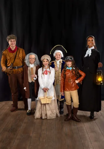 Vista 2 de Disfraz traje de George Washington para niño Multicolor