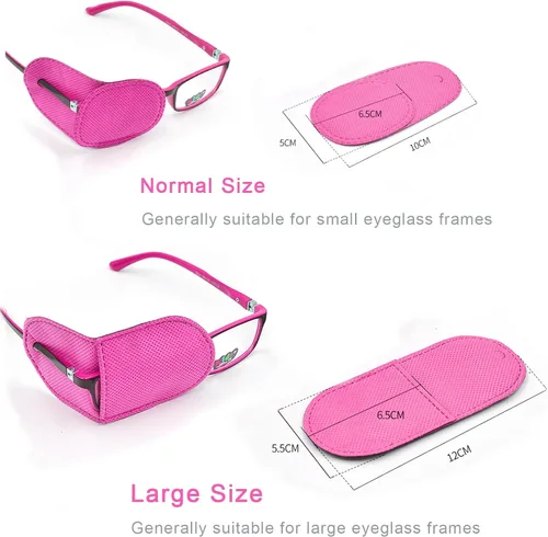 Vista 4 de 12 parches oculares para adultos y niños, parche médico para ojos, tratamiento de ojos perezosos, ambliopía y estrabismo, parche para ojos izquierdo