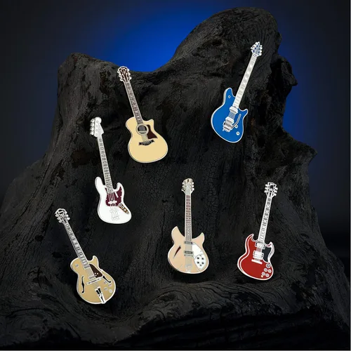 Vista 8 de Pines de guitarra esmaltados Geepins