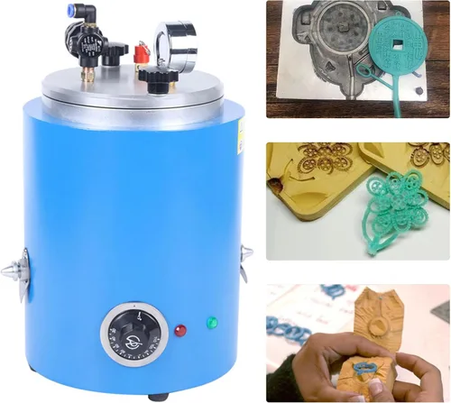 Vista 2 de Inyector de cera de 2.2L, máquina de inyector de cera de 500W, Máquina de fundición de cera de temperatura ajustable 86.0 °F-230.0 °F, Máquina