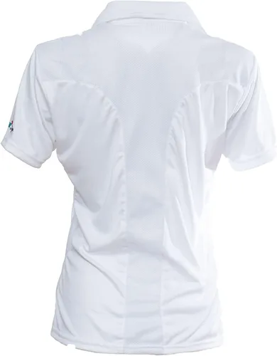 Vista 2 de Anni Lyn Sportswear Polo Cool Breeze para mujer Blanco sólido