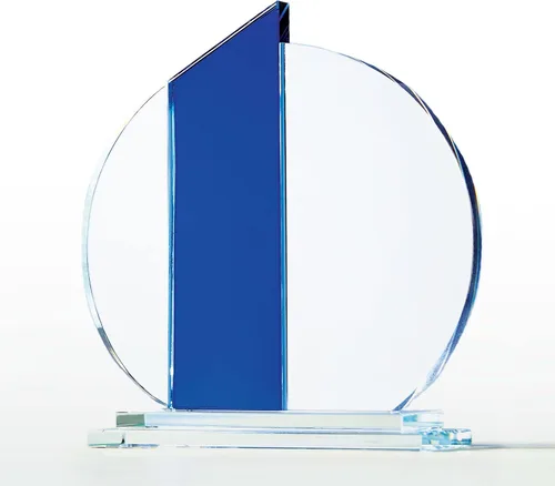 Vista 2 de Baudville Trofeo grabado con bandas azules