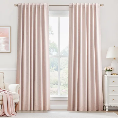Vista 75 de UHITECH Short Blackout Curtains for Bedroom 24 Inch Long 2 Panels, Beige
