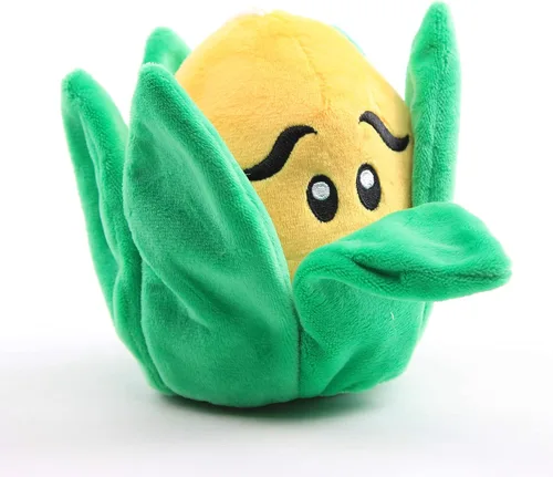 Vista 2 de Plantas de peluche de peluche, figuras de muñeca de peluche, regalo de cumpleaños para niños (maíz)