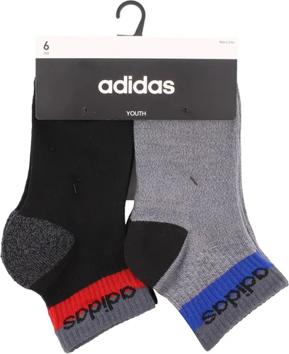 Vista 3 de adidas Calcetines lineales bloqueados para niños y niñas 6 pares