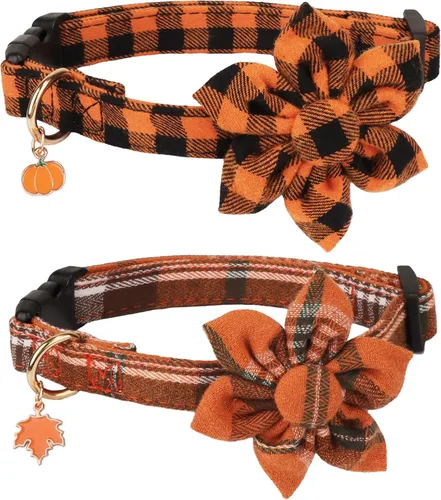 Vista 6 de ADOGGYGO Collar de Navidad para perro con pajarita, collar ajustable con corbatín para perro, collar de Navidad a cuadros rojos y verdes para perros