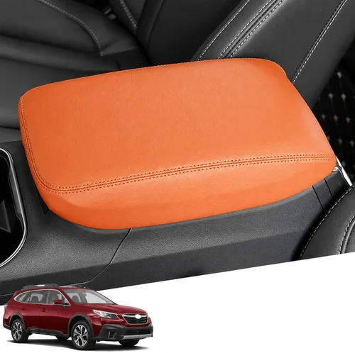 Vista 69 de Great-luck Funda de cuero para consola central, almohadilla para reposabrazos, accesorios de cubierta de caja (costuras rojas) para BMW X1 2023 2024