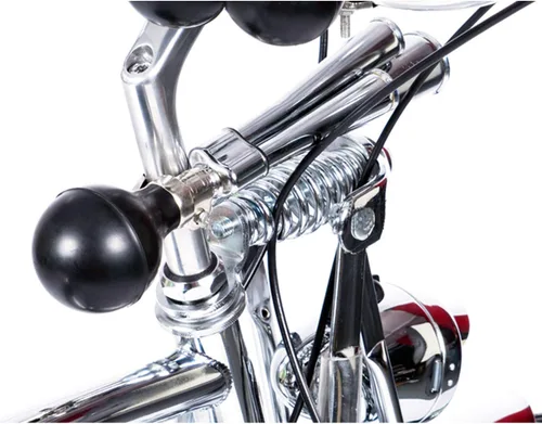 Vista 2 de SENQI Campanas de bicicleta retro clásicas, cuerno de bicicleta, cuerno de árbol, bocina de tubo de presión de mano para adultos, decoraciones