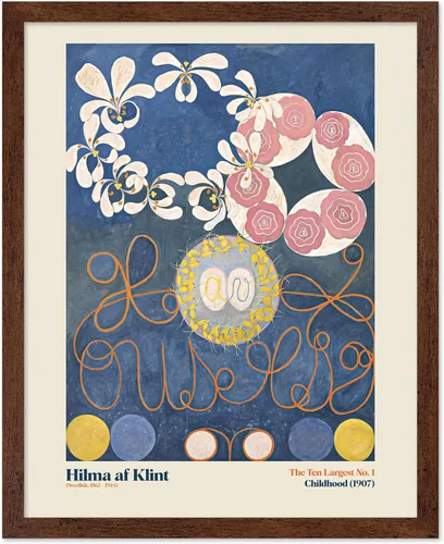 Vista 15 de Poster Master Póster de ilustración vintage, impresión retro moderna, los diez más grandes n.º 1, infancia, flor, abstracto, regalo para artista