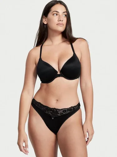 Vista 2 de Victoria's Secret Everyday Comfort Lace Racerback Bra, Demi Cup, Front Close, Smoothing, Lightly Lined (34B-36DDD)
