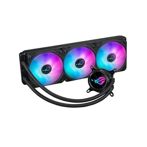 Vista 20 de ASUS Enfriador líquido ROG Strix LC III 360 ARGB LCD todo en uno para CPU - Intel® LGA 1700, 1200, 115X - AMD Socket AM4, AM5 - con LCD IPS de 2.1
