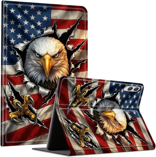 Vista 51 de Slim Case for Samsung Galaxy Tab S10 Lite / S10 FE / S9 FE 10.9" & Galaxy Tab S9 11", Multi-Angle Stand PU Leather Smart Folio Cover with Soft TPU