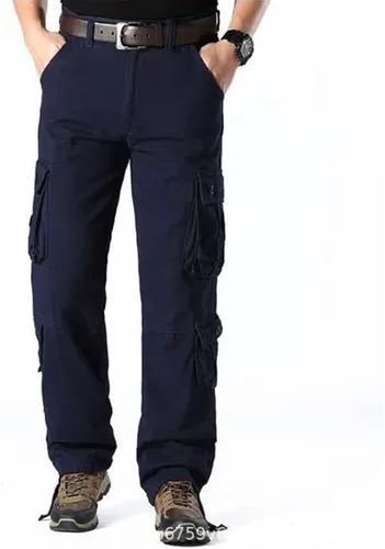 Vista 2 de LCMTWX Pantalones cargo para hombre, casual, para correr, deportes, elásticos con bolsillos, pantalones deportivos para hombre, pantalones