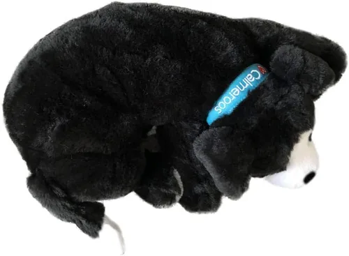 Vista 4 de Juguete de peluche con latido del corazón, juguetes calmantes para aliviar la ansiedad para cachorros y gatitos, latido del corazón en una felpa