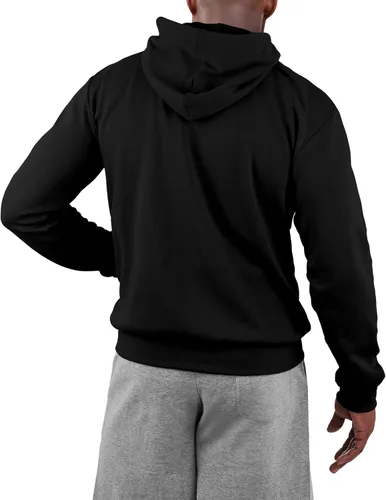 Vista 6 de Ohoo Sudadera básica con capucha para hombre, ligera, manga larga, con bolsillo tipo canguro