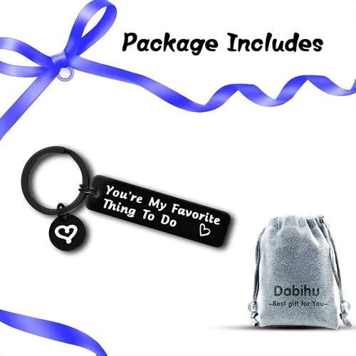 Vista 6 de Divertidos regalos de pareja para él y su novio novia llavero traviesos regalos para esposa marido pareja joyería día de San Valentín regalos