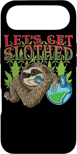 Vista 27 de Sloth Smokes Grass Shirt Marihuana Sloth Cannabis Stoner Case para iPhone 17