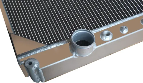 Vista 7 de ALLOYWORKS Radiador de aluminio de 3 filas para Freightliner Cascadia Century 2008-2013 12.8 14.6 14.8 15L l6, OEM 0527749003 0529617003 800073
