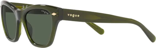 Vista 4 de Vogue Eyewear Woman Sunglasses Opal Green Frame, Dark Green Lenses, 51MM