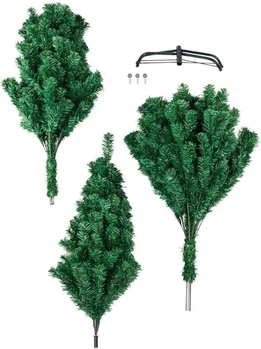 Vista 5 de Árbol de Navidad de 8 pies, Arboles De Navidad Con Luces En Ofertas, Árbol de Navidad Azul con 1138 Ramas, Árbol de Navidad