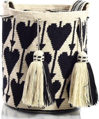 Vista 3 de WYOU Designer Collection, Handwoven Hobo Bucket Bag in Wayuu Crochet