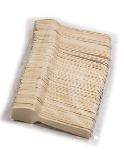 Vista 4 de Perfect Stix - 95-100 cucharas ecológica, de madera, cuadrada, cubiertos reciclables, cuchara para probar comida, con concavidad, 3-1/2 pulgadas