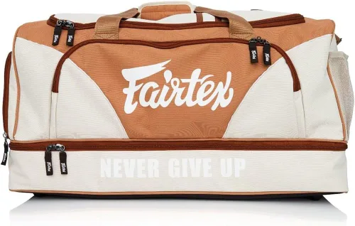 Vista 7 de Fairtex Bolsa de Gimnasio Equipo de Gear para Muay Thai, Boxeo, Kickboxing, MMA (BAG2-Black), Negro, Talla única, Bolsa de gimnasio