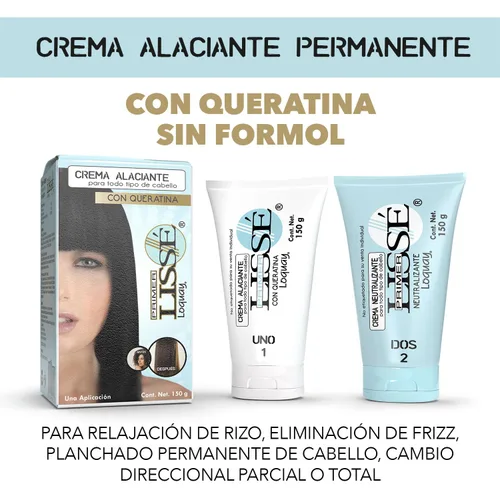 Vista 4 de Loquay Crema a base de queratina Alaciante/Creme Relaxer, 5.3oz