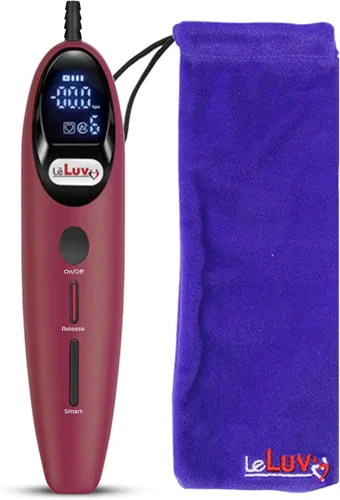 Vista 11 de LeLuv Magna LCD Controlador de bomba de vacío portátil inteligente USB recargable Modos programables o manuales - Silicona negra lisa