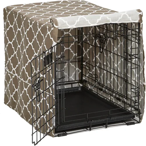 Vista 13 de MidWest Homes for Pets XL Funda para jaula de perro, cubierta de perrera de poliéster negro para dar privacidad, se ajusta a la mayoría