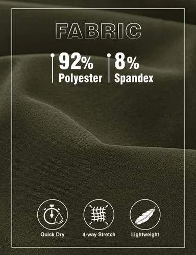 Vista 5 de TBMPOY Pantalones cortos de senderismo para hombre de 7 pulgadas, de secado rápido, atléticos, gimnasio, deportes al aire libre, entrenamiento