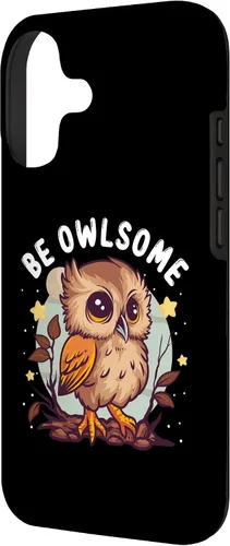 Vista 2 de Funda para iPhone 17 con diseño de humor de búho para los amantes de las aves nocturnas