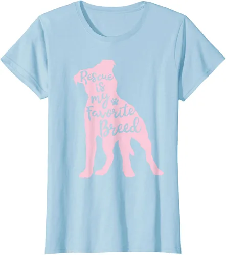 Vista 21 de Pitbull Rescue Is my Favorite Breed Dog Pit Bull Mama - Camiseta, Negro, S