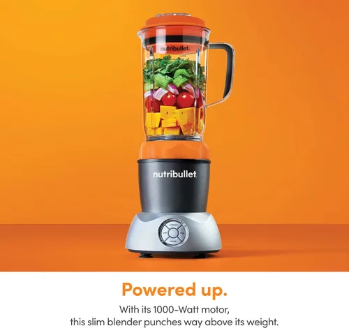 Vista 6 de NutriBullet NB50200OR Select 1000 Watt Naranja, 32 oz