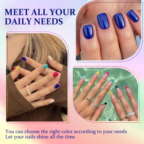 Vista 2 de Major Dijit Juego de esmalte de uñas de 12 colores de secado rápido primavera-verano, esmalte de uñas popular de color caramelo dulce, kit de arte
