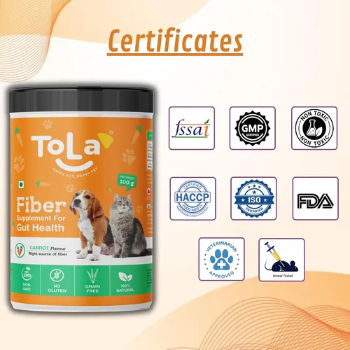Vista 6 de Suplemento Gut Health para perros y gatos Sabor a zanahoria Decoración de nutrición diaria con enzimas digestivas Apoya la digestión, alivio