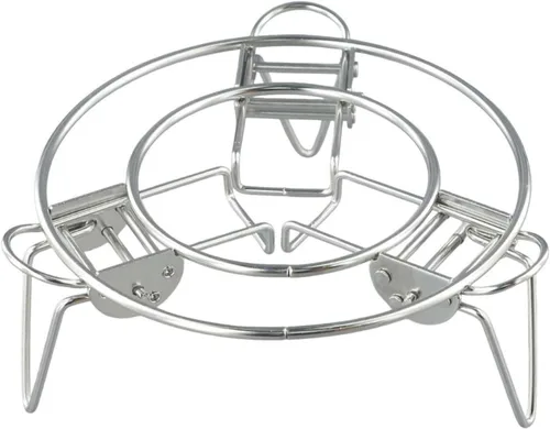 Vista 7 de Adjustable Stainless Steel Steamer Rack, Expandable 16-24cm Pot Stand Insert for Pressure Cooker, & Pan, Foldable Feet