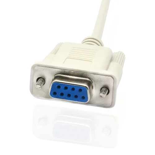 Vista 4 de Cable serie de datos RS232 DB9 de 9 pines, macho a hembra DB9 recto Cable de extensión YOUCHENG para computadoras, impresoras, escáneres de 4.5 pies