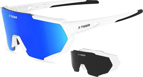 Vista 24 de X-TIGER Polarized Sports Sunglasses with 5 Interchangeable Lenses