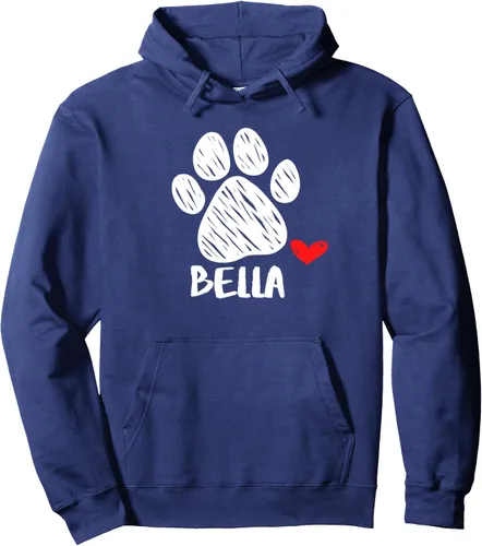 Vista 6 de Bella Dog name Puppy Parent Puppy Named Bella Sudadera con capucha para perros, Negro